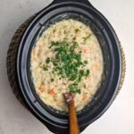 Easy & Cozy Crockpot Creamy Chicken & Wild Rice Soup