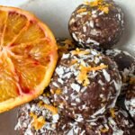 Easy Vegan Blood Orange Chocolate Energy Balls